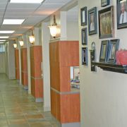 Hallway of an Apple A Day Dental office